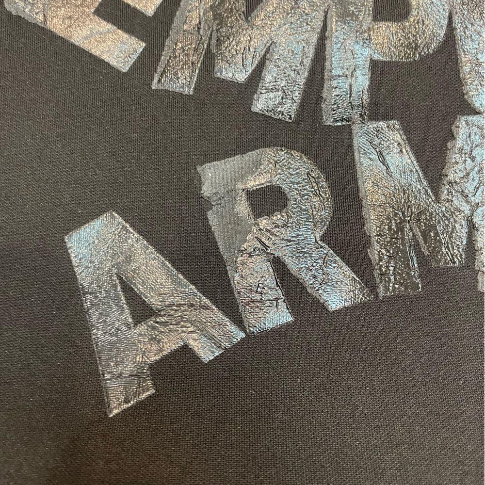 EMPORIO ARMANI Black Neoprene Bomber with back logo - Picture 12 of 12